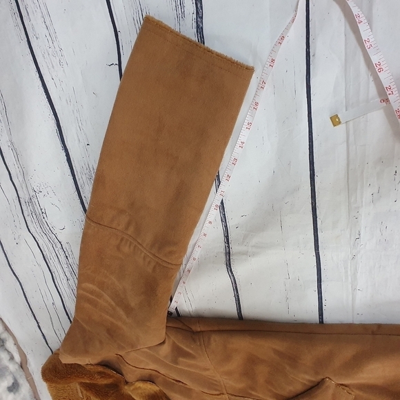 River Island Faux Sherling Suede Jacket Size L - Picture 7 of 10